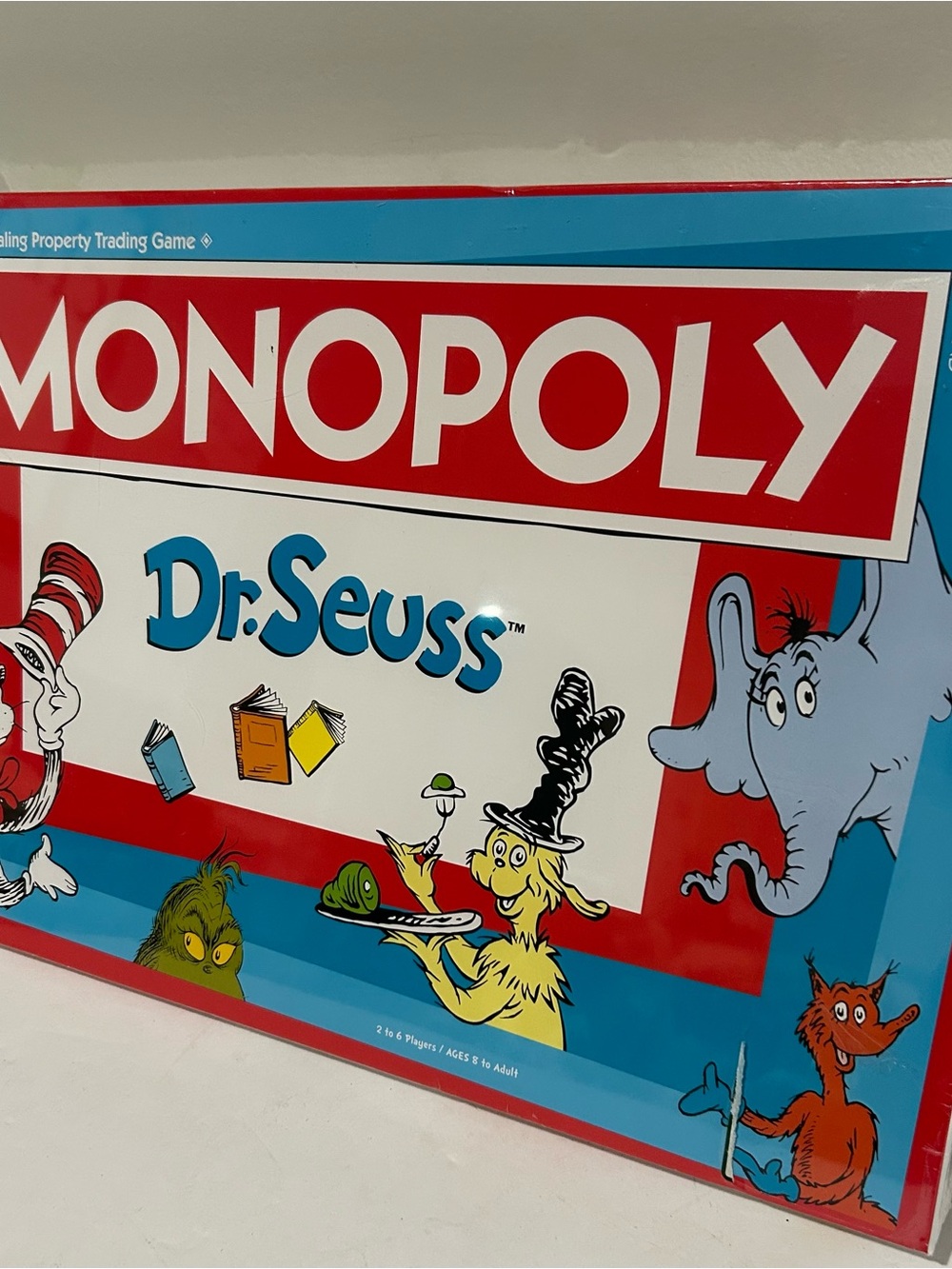 New Monopoly Family Board Game Dr. Seuss Version Lorax Cat in Hat Grinch